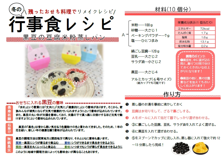 黒豆のレシピとおせちに入れる黒豆の意味