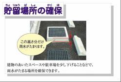 貯留場所の確保
