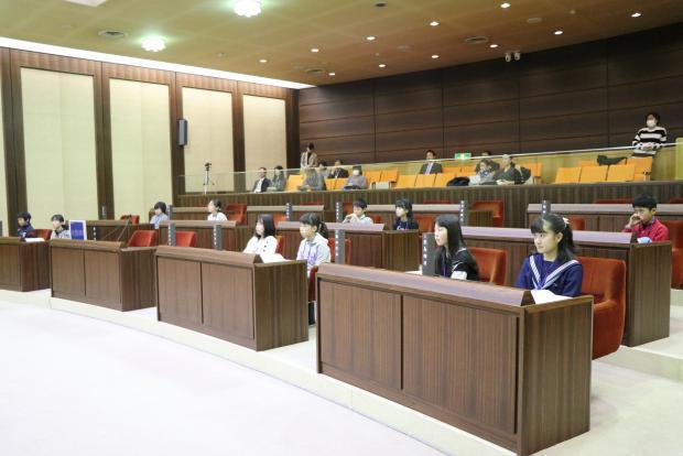 子ども議会2019議会風景