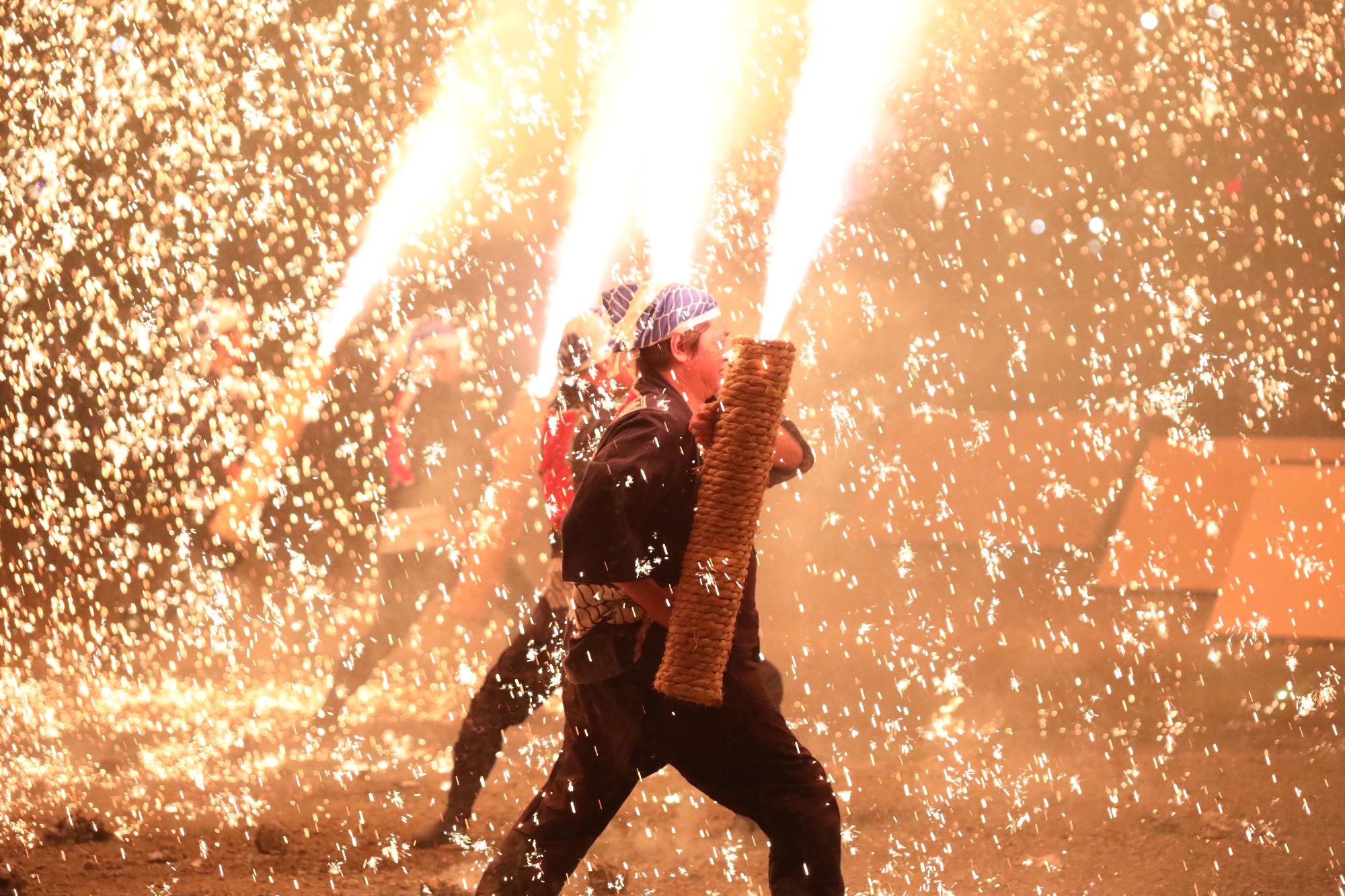 第47回東郷町民納涼まつり(手筒花火)