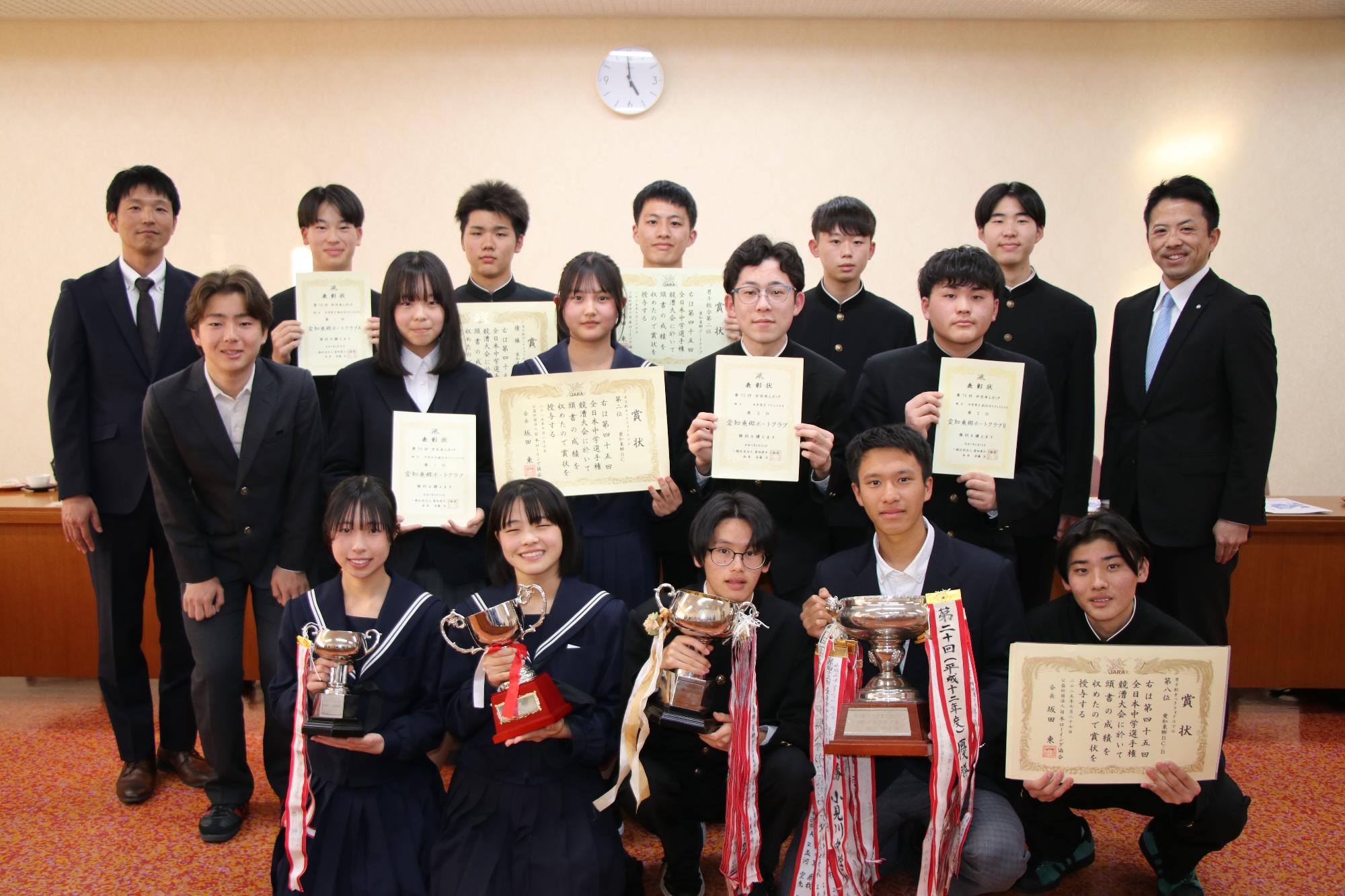 愛知東郷ボートクラブの皆さん