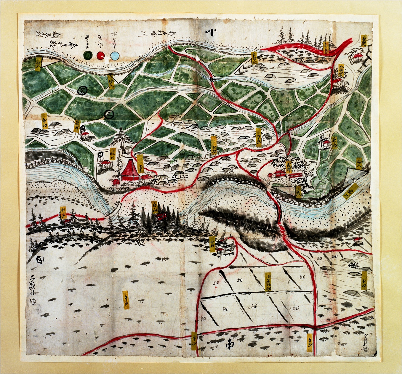 稲葉村絵図【尾張旭市教育委員会提供】