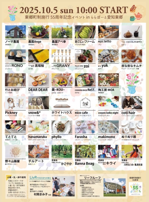 マルシェポスター（裏）